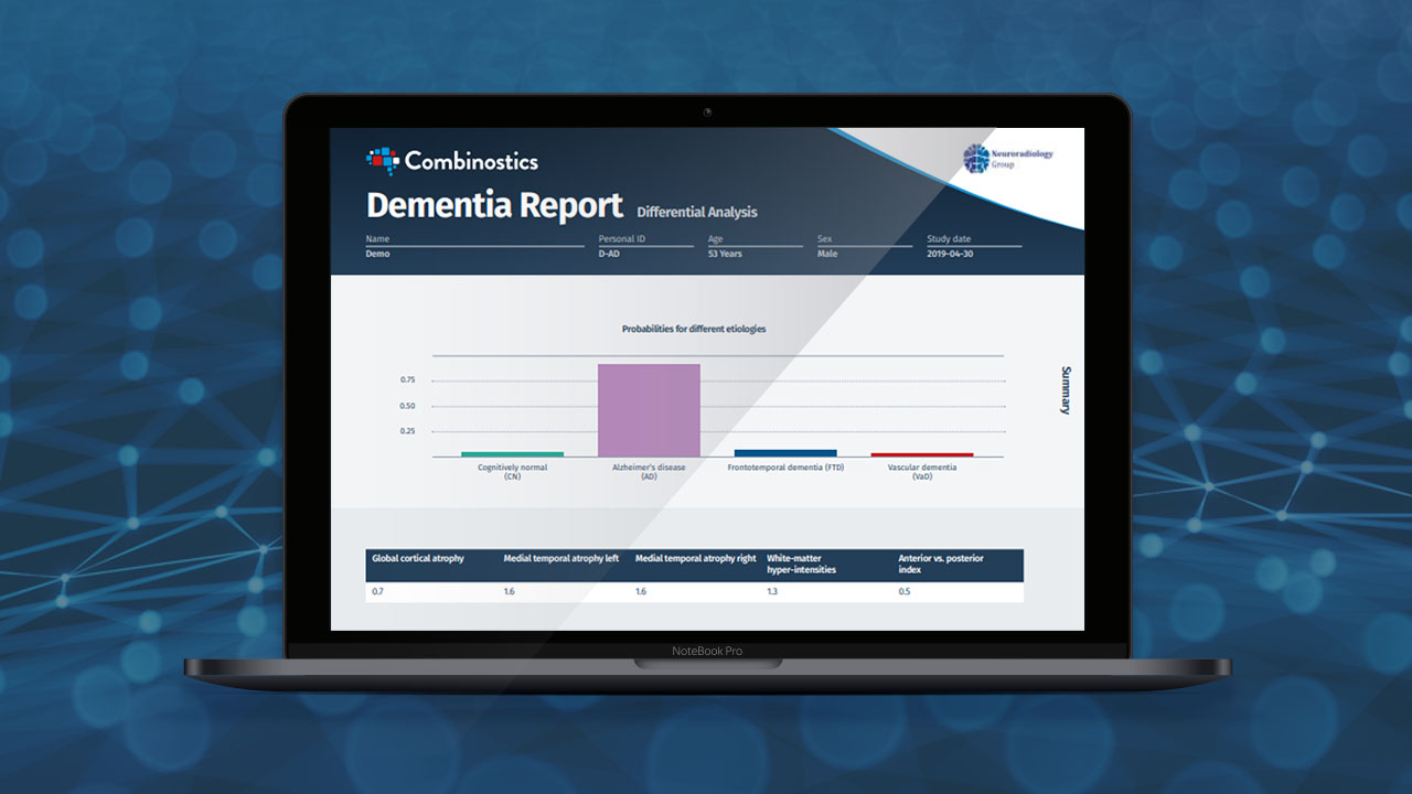 Combinostics Announces an Industry-First Report Supporting the Differential Diagnosis of Dementias